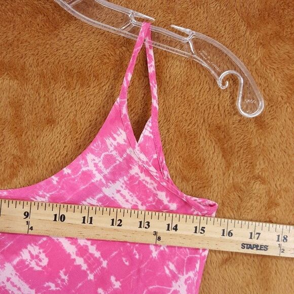 AMANDA UPRICHARD Top Womens Petite P Pink Tie Dye Pullover Camisole Tank Silk - Picture 7 of 9